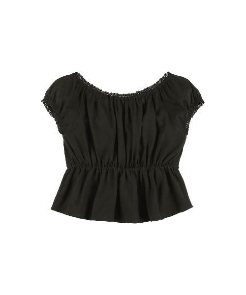 ALEXIA STAM（アリシアスタン） tシャツ Linen Cropped Top /リネン