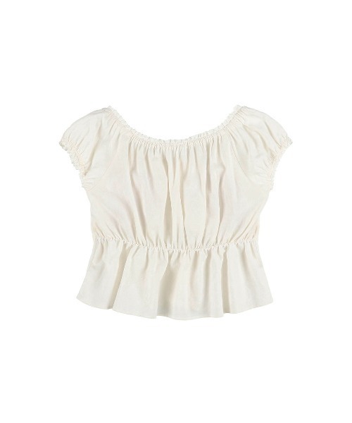 ALEXIA STAM（アリシアスタン） tシャツ Linen Cropped Top /リネン