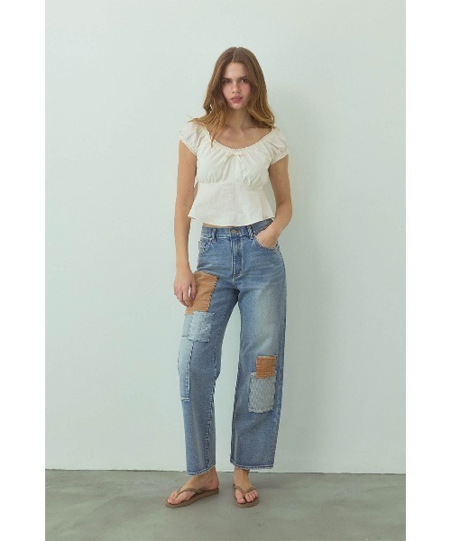 ALEXIA STAM（アリシアスタン） tシャツ Linen Cropped Top /リネン