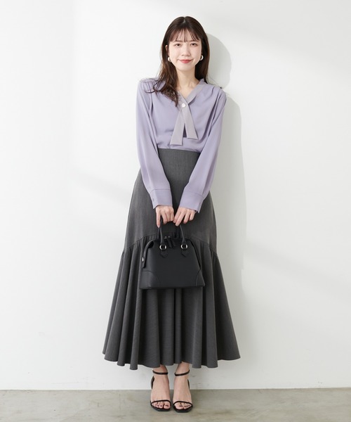「natural couture」 長袖ブラウス FREE ブルー レディース_画像5