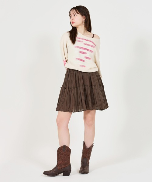 「TINA:JOJUN」 キャミソールワンピース M ピンクベージュ レディース_画像7