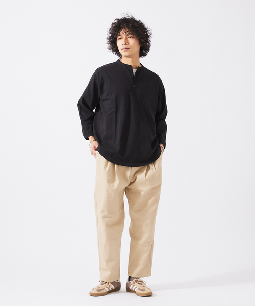 「ARMY TWILL」 長袖Tシャツ MEDIUM ホワイト メンズ_画像6