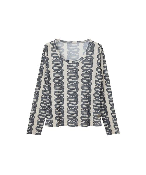 ヒステリックグラマー SNAKE LOOP柄 Tシャツ HYSTERIC GLAMOUR（ヒステリックグラマー） tシャツ SNAKE LOOP柄 T