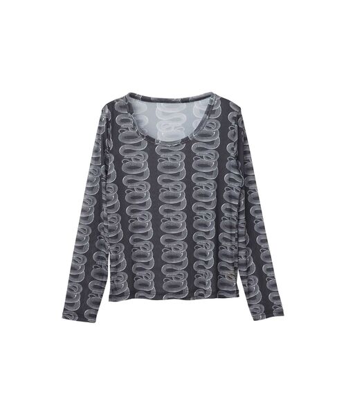 HYSTERIC GLAMOUR（ヒステリックグラマー） tシャツ SNAKE LOOP柄 T