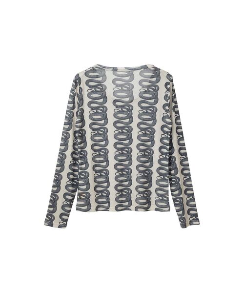 ヒステリックグラマーウミヘビ　スネークループロンT HYSTERIC GLAMOUR（ヒステリックグラマー） tシャツ SNAKE LOOP柄 T
