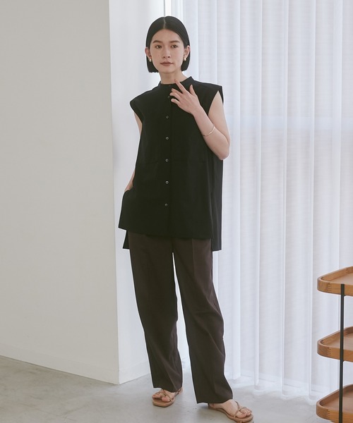 「hunch」 ノースリーブブラウス FREE ベージュ レディース_画像7