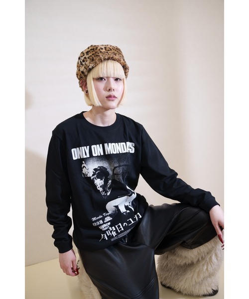 m*u様 IDEASWAM Tシャツ ブラック Sサイズ 新品 tシャツ 月曜日のユカ ロングスリーブ（サンフランシスコブラック