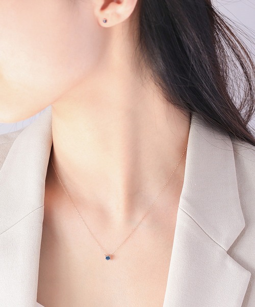 ESTELLE（エステール） ネックレス 9月誕生石 K18 ピンクゴールド