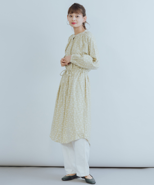 ワンピース Wordtrobe コットンフランネルプリントバンドカラーシャツワンピース Zozotown Paypayモール店 通販 Paypayモール