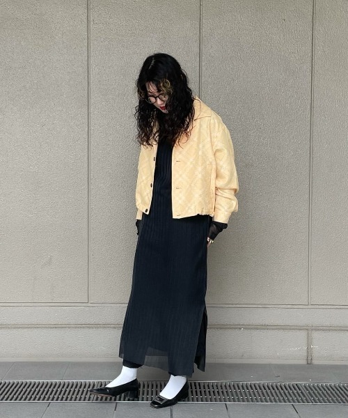 *イタリア製*美シルエット シンプル シアー ミディロング ワンピ MIDIUMISOLID ワンピース シアーロングワンピース : ZOZOTOWN