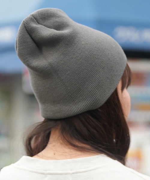 SPINNS（スピンズ） ニット帽 ニットキャップ シングルプレーンニット