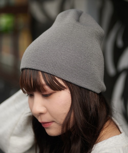 SPINNS（スピンズ） ニット帽 ニットキャップ シングルプレーンニット