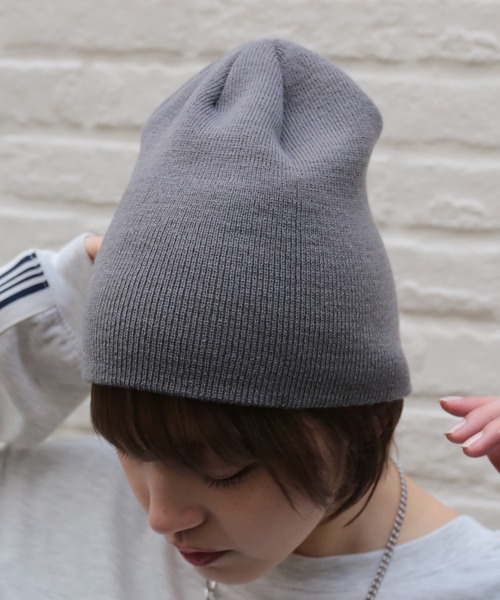 SPINNS（スピンズ） ニット帽 ニットキャップ シングルプレーンニット