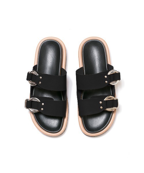 サンダル フットベッド ダブルベルト レディース : ZOZOTOWN Yahoo!店