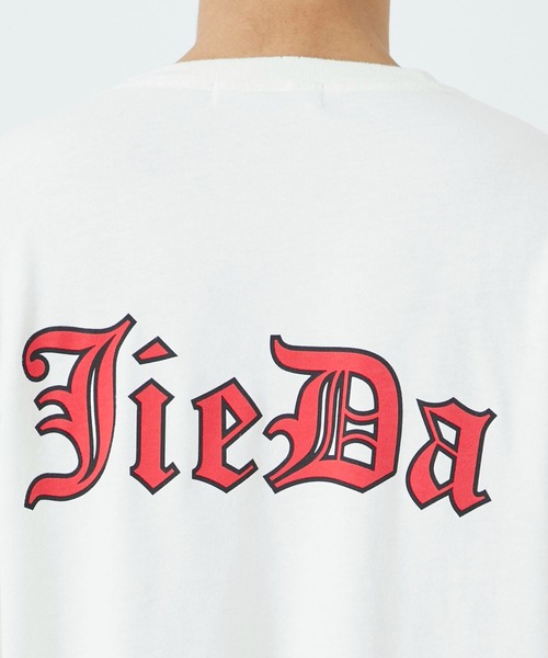 JieDa（ジエダ） tシャツ DAMAGE GOTHIC PIGMENT TEE メンズ