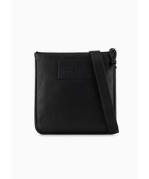 新品未使用エンポリオアルマーニ ロゴ金具サコッシュ サフィアーノレザー ブラック 美品✨エンポリオアルマーニ ロゴ金具 サコッシュ サフィアーノレザー