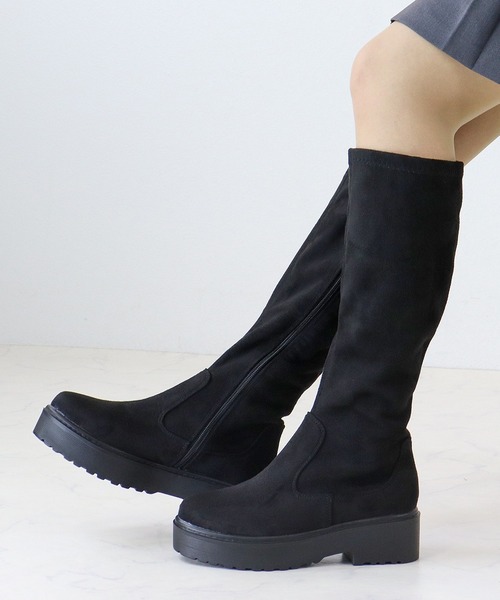 LOVEHUNTER（ラブハンター） ブーツ 軽量厚底 ストレッチトラック