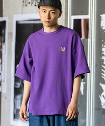 tシャツ Tシャツ オーバーサイズ ワンポイント刺繍 ワッフル半袖Tシャツ メンズ レディース｜ZOZOTOWN Yahoo!店