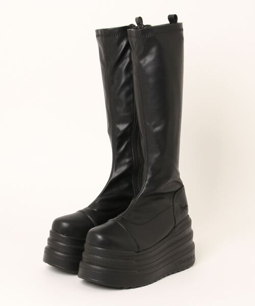 YOSUKE（ヨースケ） ブーツ 「YOSUKE/ヨースケ」厚底ストレッチロング