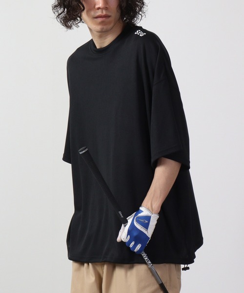 TFW ハイネック黒シャツ ゴルフウェア ハイネックシャツ メンズ ティーエフダブリュー フォーティーナ
