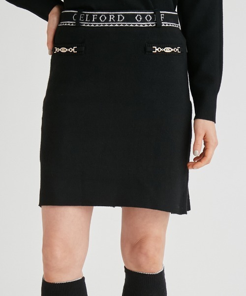 CELFORD（セルフォード） スカート 「CELFORD GOLF」 ビット付きニット