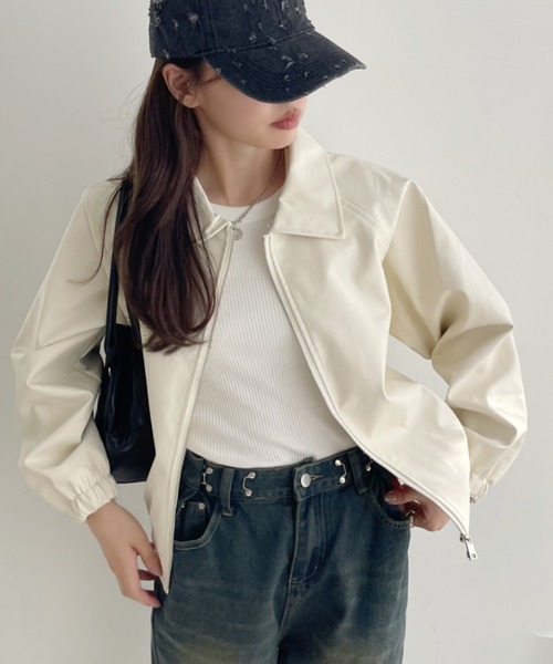 【未使用品】　パラスパレス　レザー　ショート　ジャケット パラスパレス レザージャケットの通販 by 真伍ママ's shop｜ラクマ