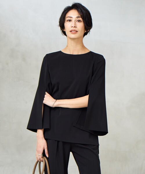 高級感 ICB ブラウス シャツ 「新色追加・防シワ・速乾・洗える」Fied トップス
