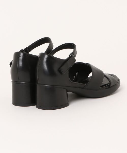 極美品★ecco エコー レザーサンダル フラット グルカサンダル ブラック38 極美品☆ecco エコー レザーサンダル フラット グルカサンダル