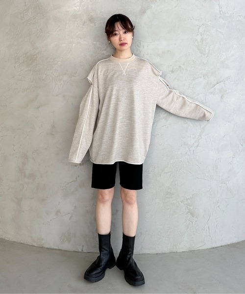【 】★CK リブバイカーショートパンツ★送料無料★ ショートパンツ - Cotton Stretch Rib リブバイカーショート