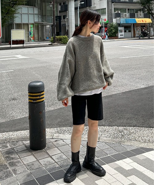 feepur パンツ カットリブバイカーパンツ レディース : ZOZOTOWN