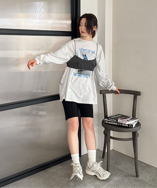 【 】★CK リブバイカーショートパンツ★送料無料★ ショートパンツ - Cotton Stretch Rib リブバイカーショート
