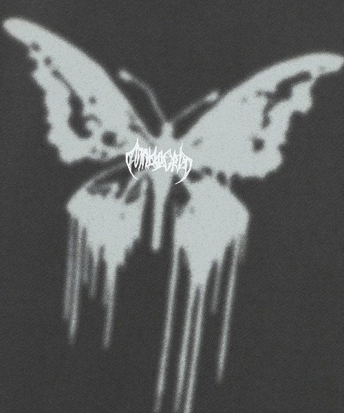 MAHAGRID tシャツ 「mahagrid/マハグリッド」 BUTTERFLY GOTH
