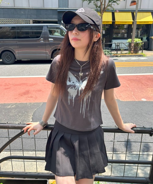 mahagrid■BUTTERFLY GOTH TEE■送料込 MAHAGRID tシャツ 「mahagrid/マハグリッド」 BUTTERFLY GOTH