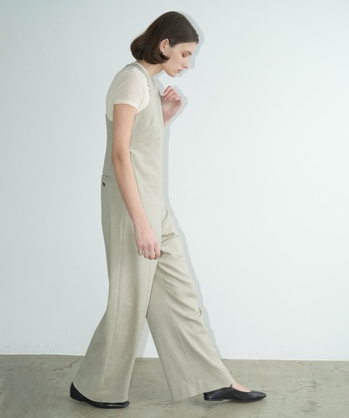 パンツ CLANE SCOOP LINE ALL IN ONE CLANE（クラネ） オールインワン SCOOP LINE ALL IN ONE レディース