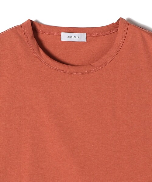 tシャツ assiette:「手洗い可能」プレミアム 天竺 ノースリーブ レディース SHIPS tシャツ assiette:「手洗い可能」プレミアム 天竺