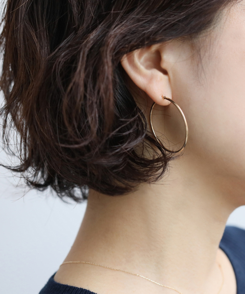 Lilas ピアス 1.5パイプ3.5cmルーフピアス K10（両耳） レディース 