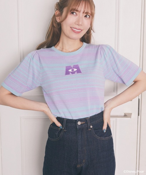 新品未使用タグ付き　rosymonster ボーダータートルニット タグ付き 未使用 Rosymonster マルチボーダーリブタートルニット