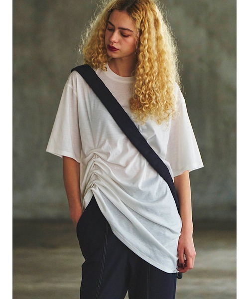 tシャツ アシンメトリーギャザートップス レディース null. tシャツ アシンメトリーギャザートップス レディース