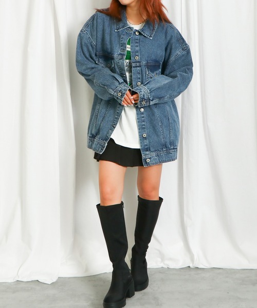 デニムジャケット gジャン 「オーバーサイズ×ドロップショルダー