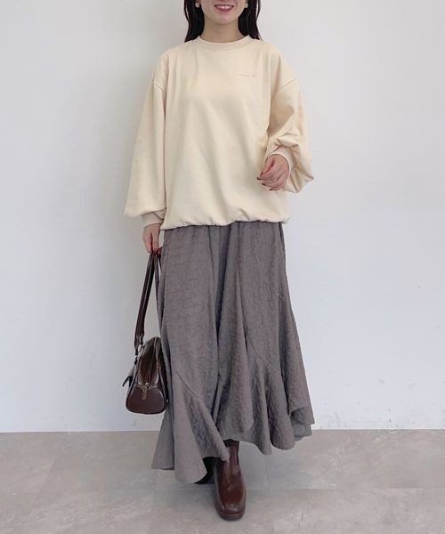 mysty woman スカート シャーリングエスカルゴスカート2 156428