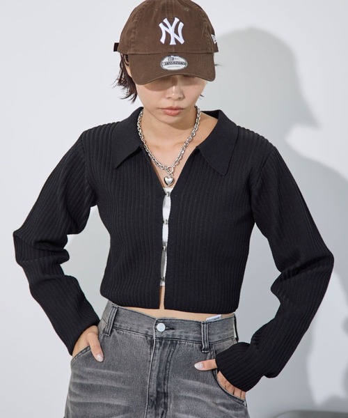 PAGEBOY（ページボーイ） ニット セーター エリツキホックリブTOPS