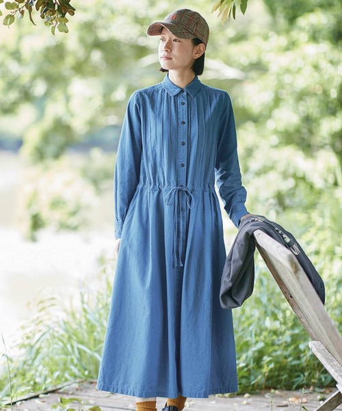 Sunny clouds（サニークラウズ） ワンピース インディゴのリボン