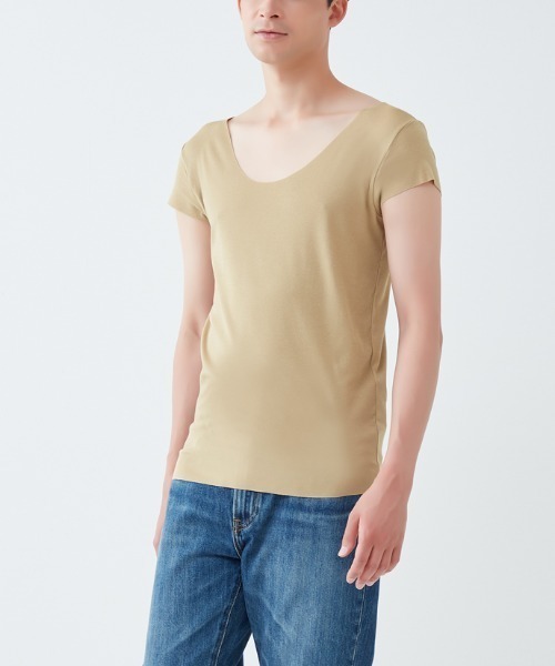 in.T インナーシャツ 肌着 「ゆったりタイプ新登場」これ一枚でTシャツ