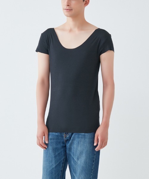 in.T インナーシャツ 肌着 「ゆったりタイプ新登場」これ一枚でTシャツ