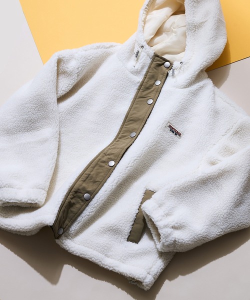 【CONVERSE/コンバース】ボア 切り替え フードジャケット
