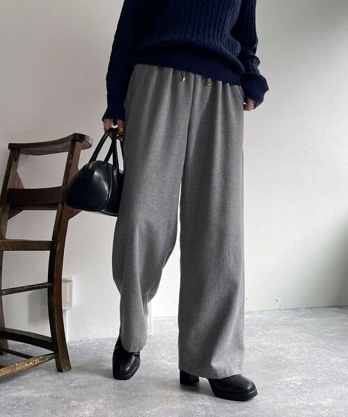 fredy emue（フレディエミュ） パンツ ウール混ウォッシャブルイージー
