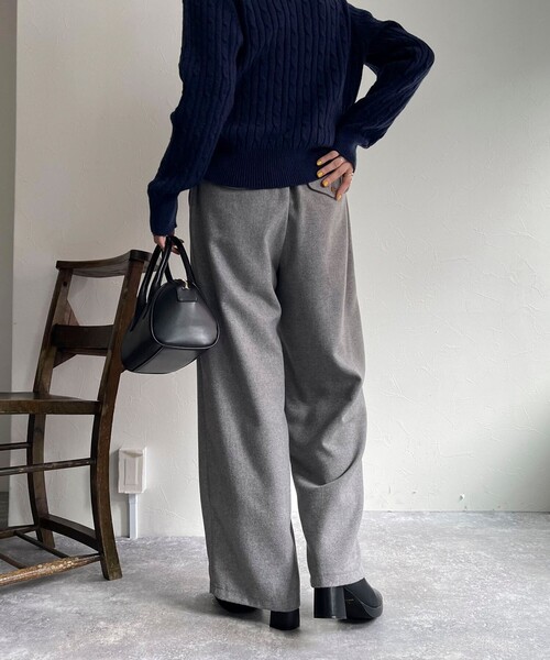 fredy emue（フレディエミュ） パンツ ウール混ウォッシャブルイージー