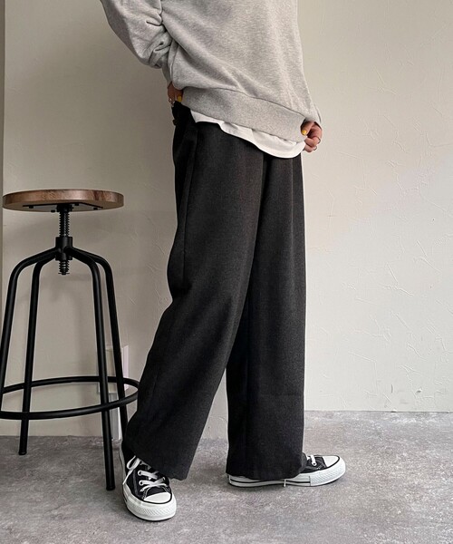 fredy emue（フレディエミュ） パンツ ウール混ウォッシャブルイージー