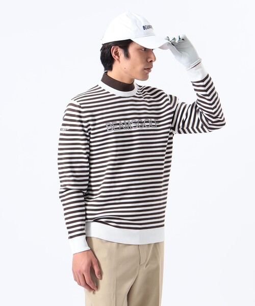 BEAMS GOLF セーター ニット 「MEN」ORANGE LABEL / ボーダー