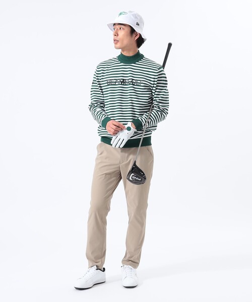 BEAMS GOLF セーター ニット 「MEN」ORANGE LABEL / ボーダー